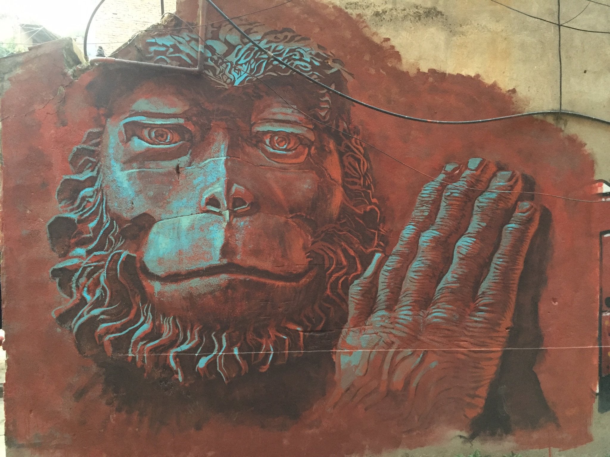 Imagined Realities, Part I: Monkey Spirit Mural, Kathmandu