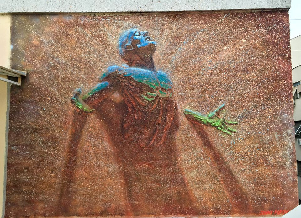 Freedom From the Known, mural in Belgrade, Serbia