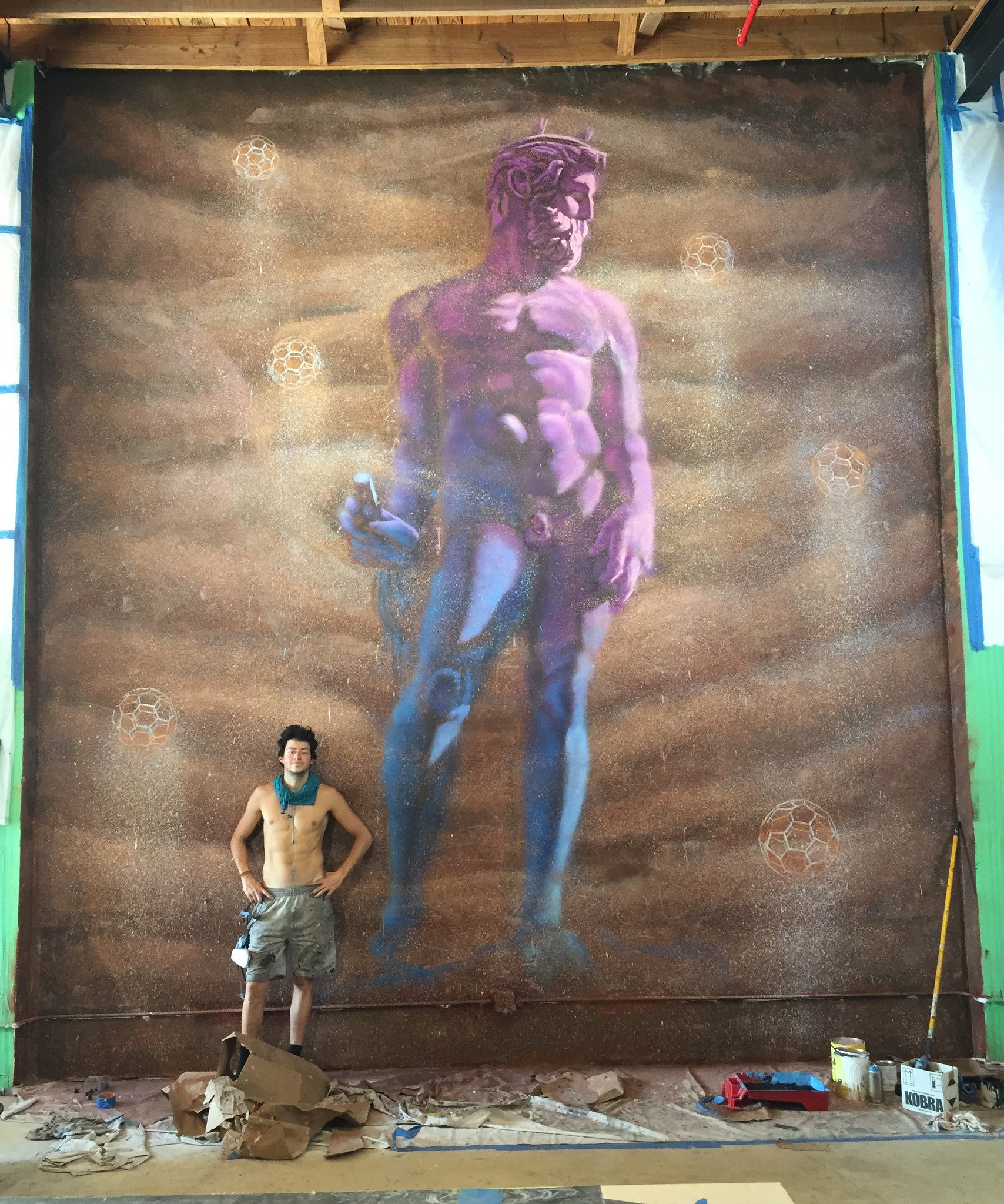 The Misery of the Renaissance, the Regress of Progress. Poseidon Mural, Miami