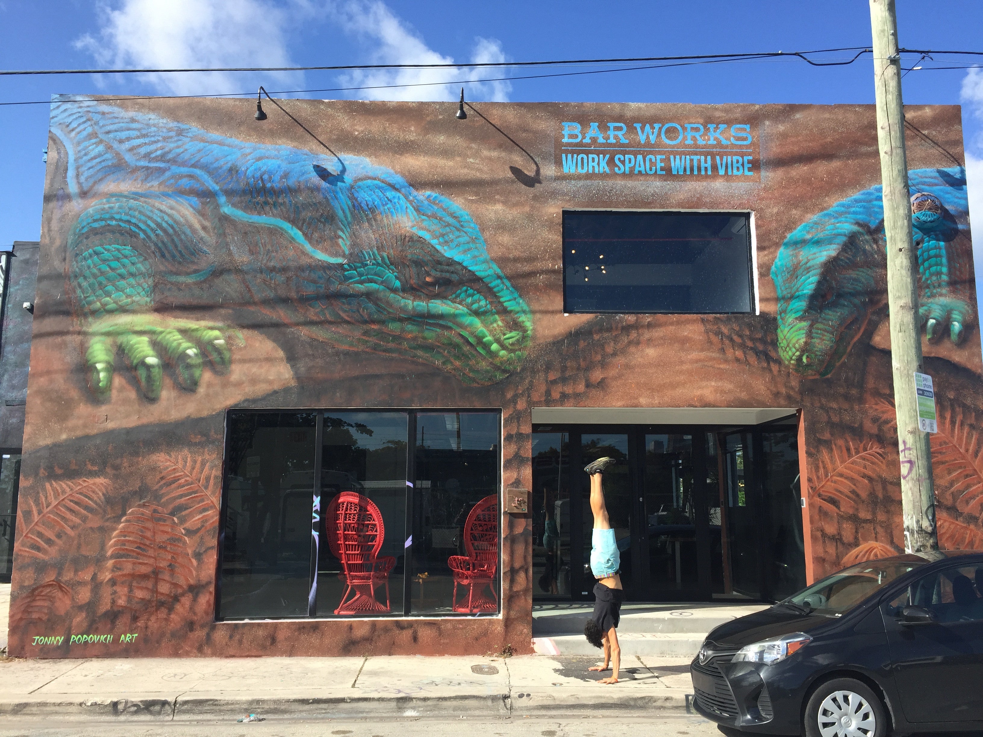 Food, Fuck, Fight, Freeze, Flight, Flourish. "Your Lizard Brain" Mural, Wynwood, Miami.