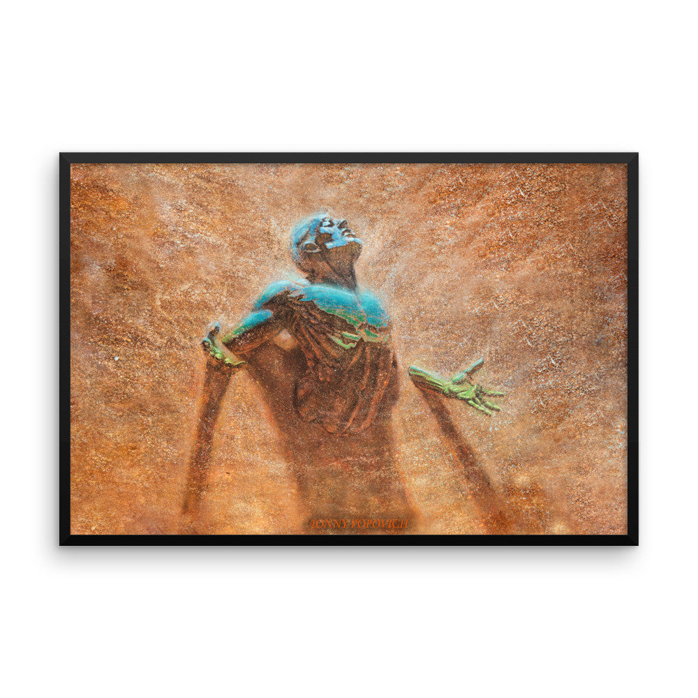 "Breakthrough" framed poster