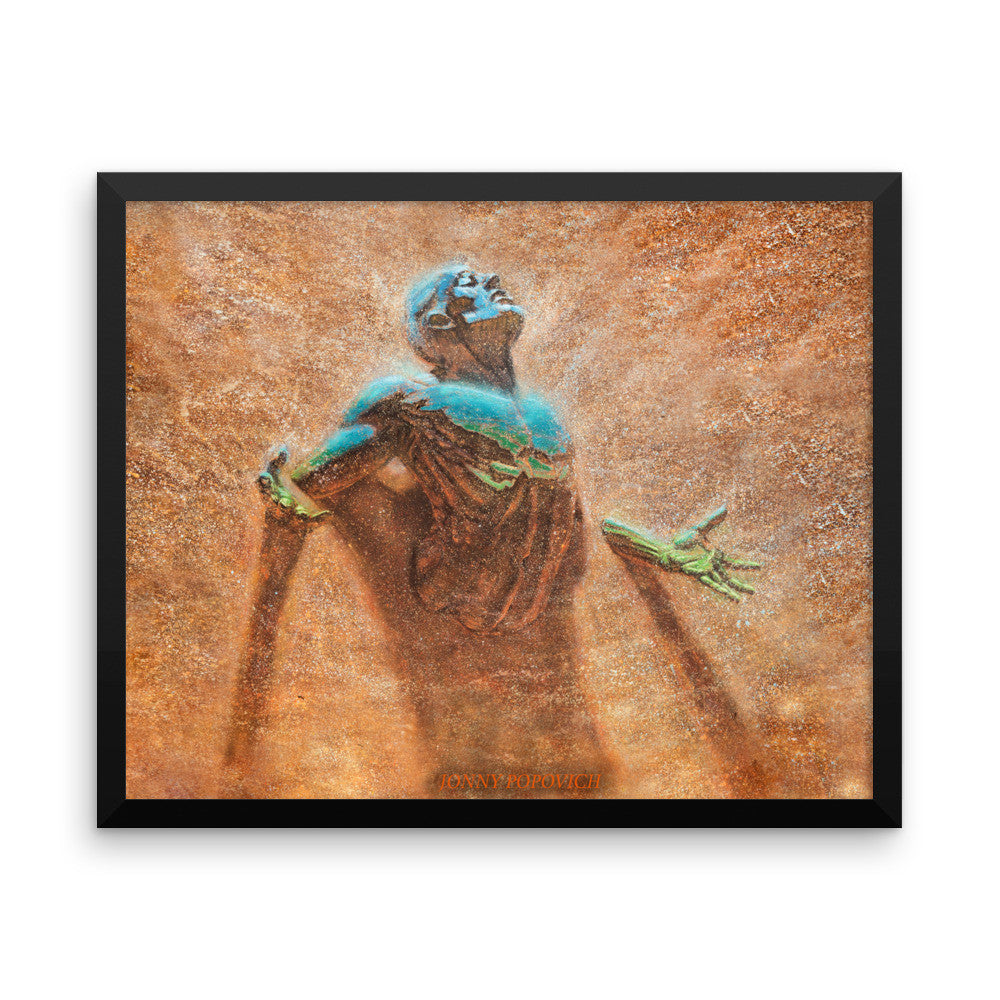 "Breakthrough" framed poster