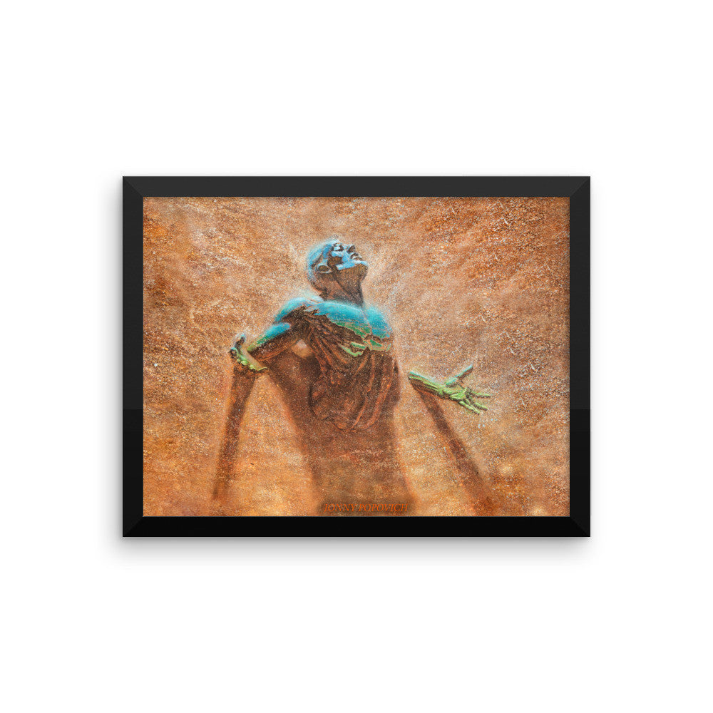 "Breakthrough" framed poster