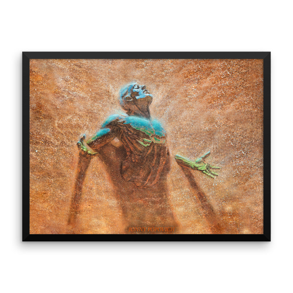 "Breakthrough" framed poster