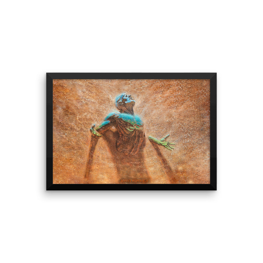 "Breakthrough" framed poster